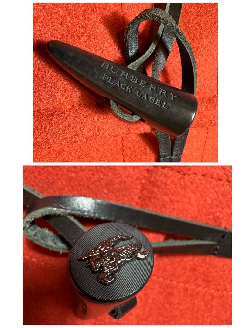 未使用に近い バーバリーブラックレーベル ダッフルコート ウール トグル