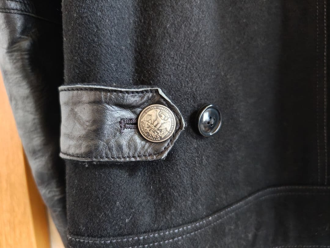 AVIREX スタジャン/L/ドンキーカラーショートジャケット