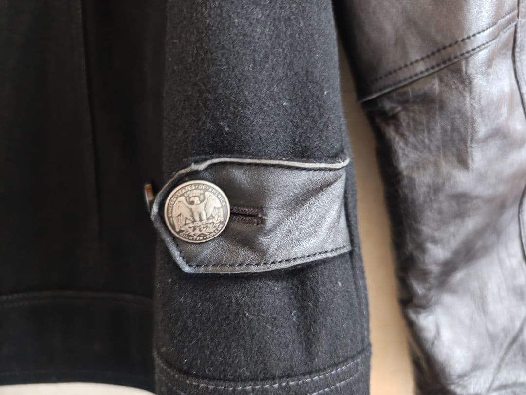 AVIREX スタジャン/L/ドンキーカラーショートジャケット