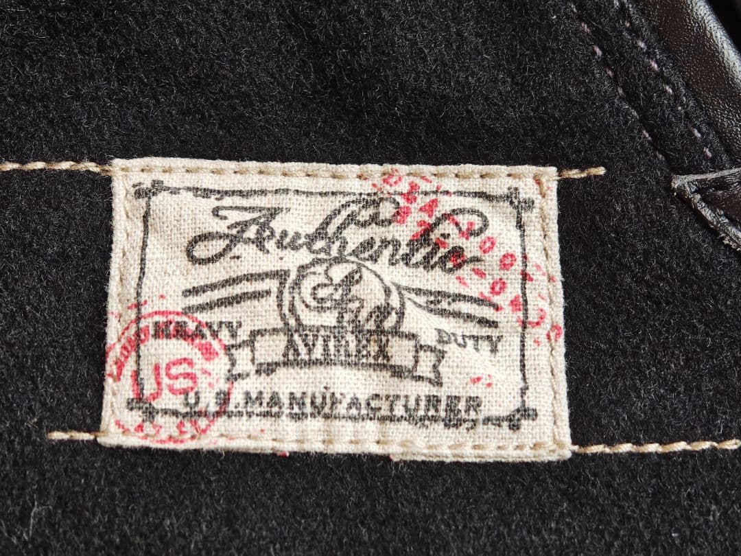 AVIREX スタジャン/L/ドンキーカラーショートジャケット