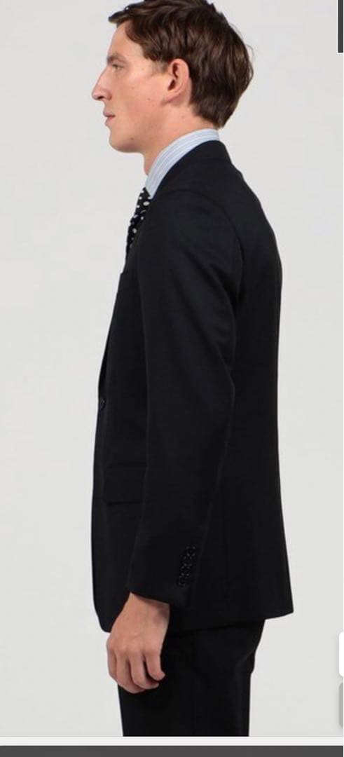 新品TOMORROWLAND ウール ソリッド シングルブレステッド2Bスーツ