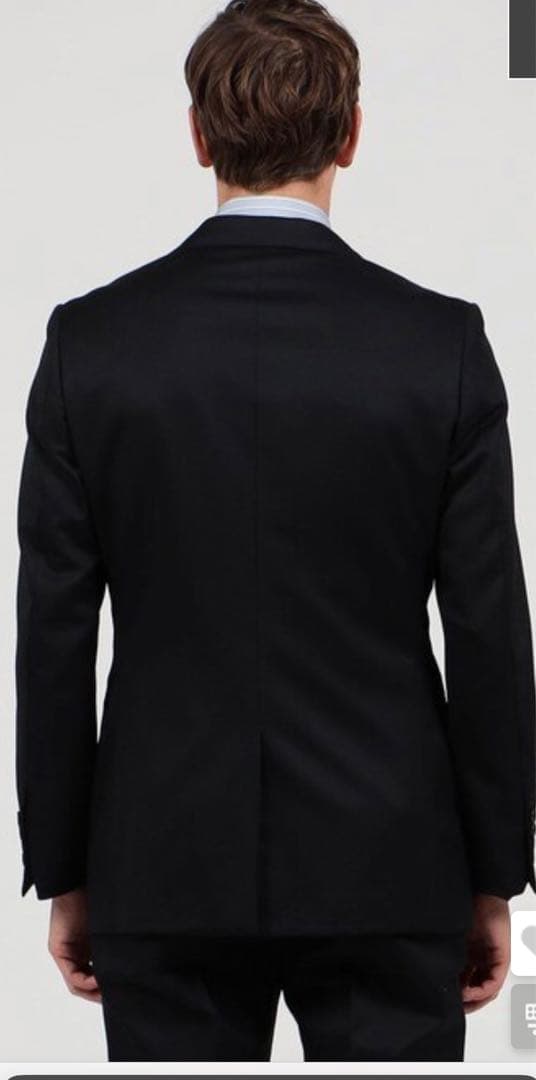 新品TOMORROWLAND ウール ソリッド シングルブレステッド2Bスーツ