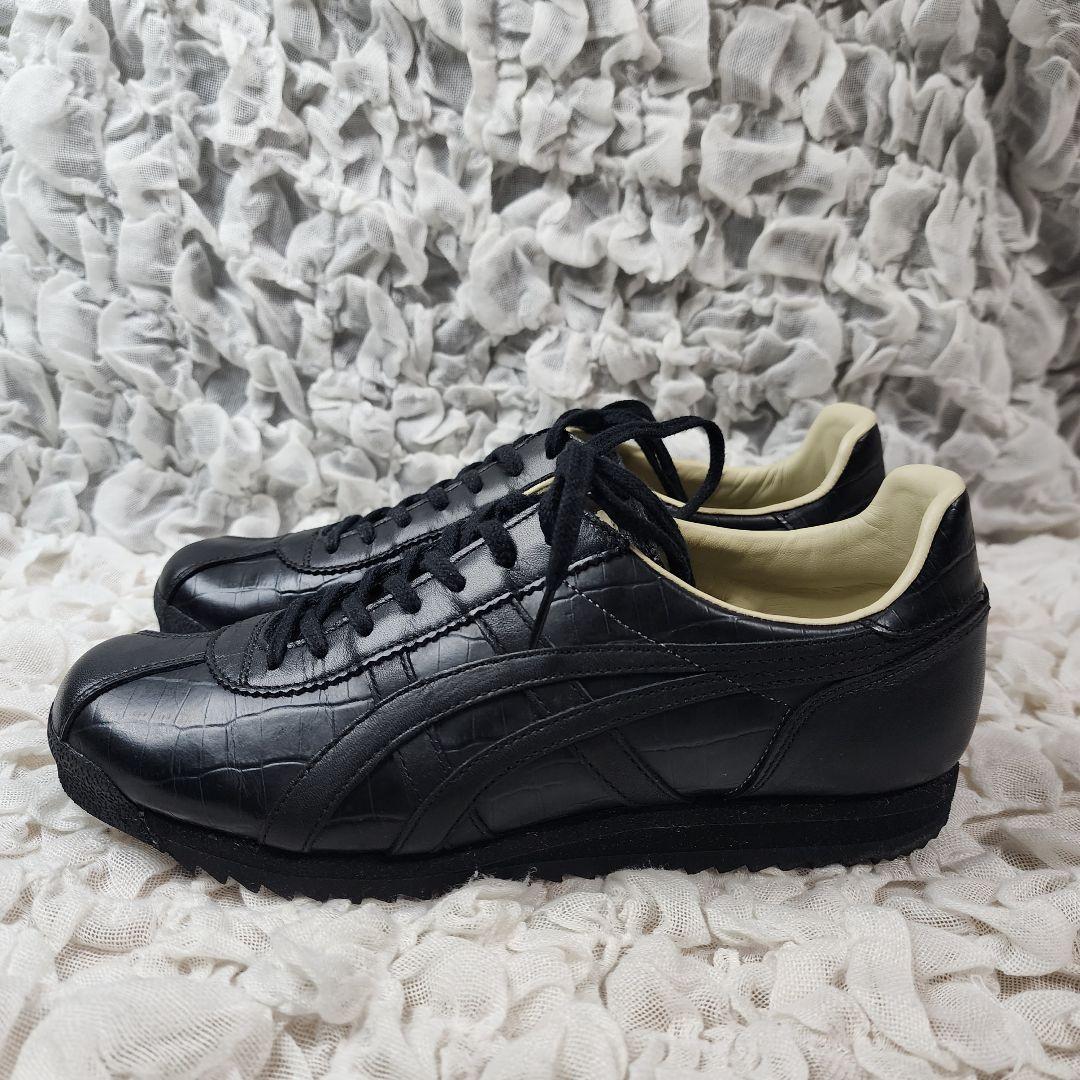 オニツカタイガー リンバー66 プレステージ 型押し レザー スニーカー