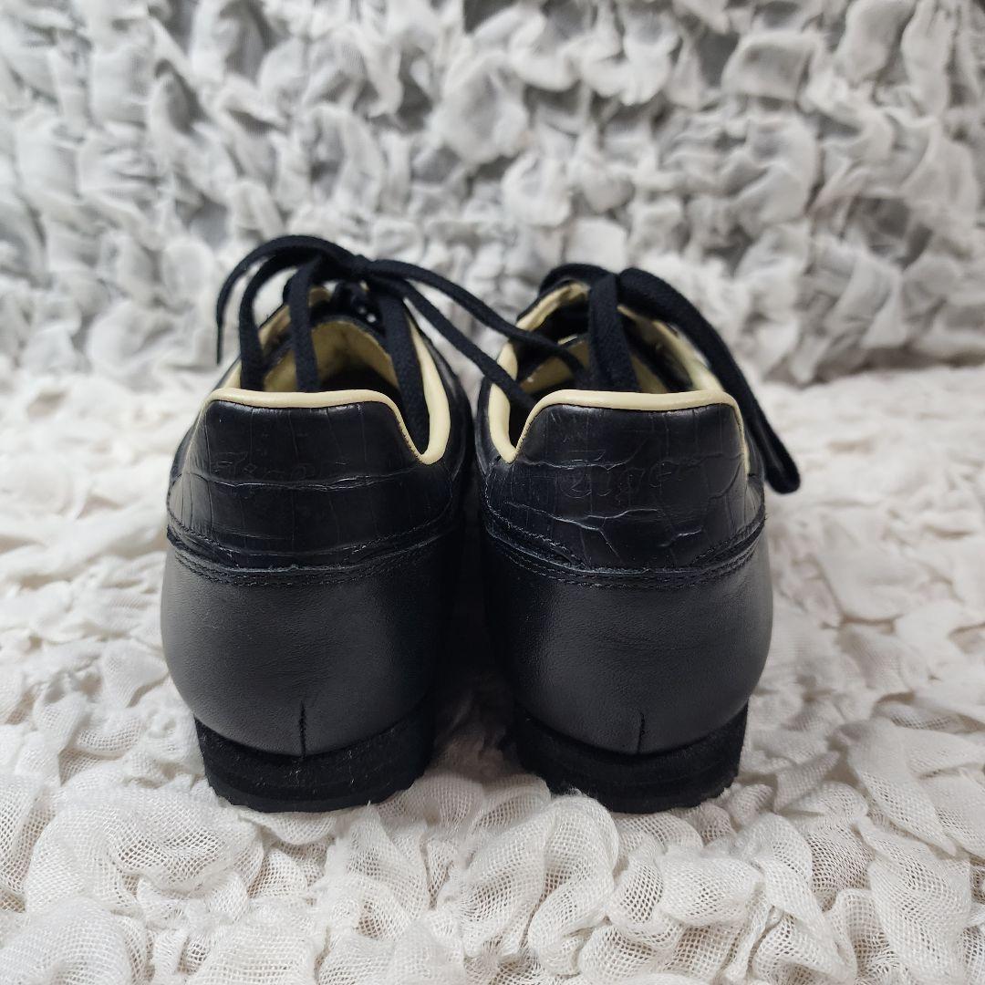 オニツカタイガー リンバー66 プレステージ 型押し レザー スニーカー