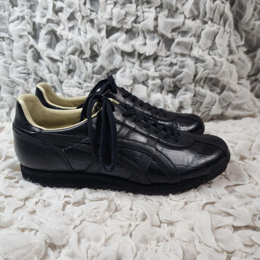 オニツカタイガー リンバー66 プレステージ 型押し レザー スニーカー