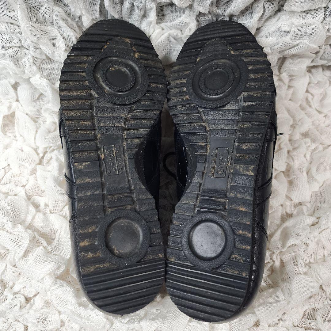 オニツカタイガー リンバー66 プレステージ 型押し レザー スニーカー