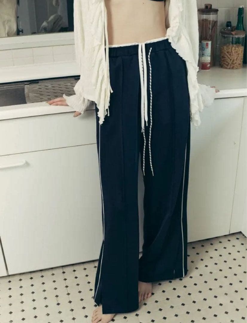 日曜削除。rosarymoon Layered Jersey Pants