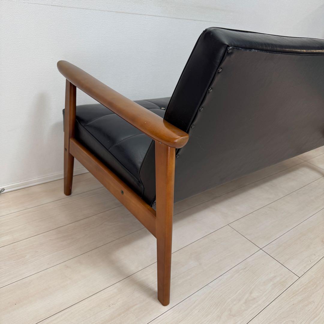 カリモク60 Kチェア 2シーター スタンダードブラック 限定50周年復刻ロゴ