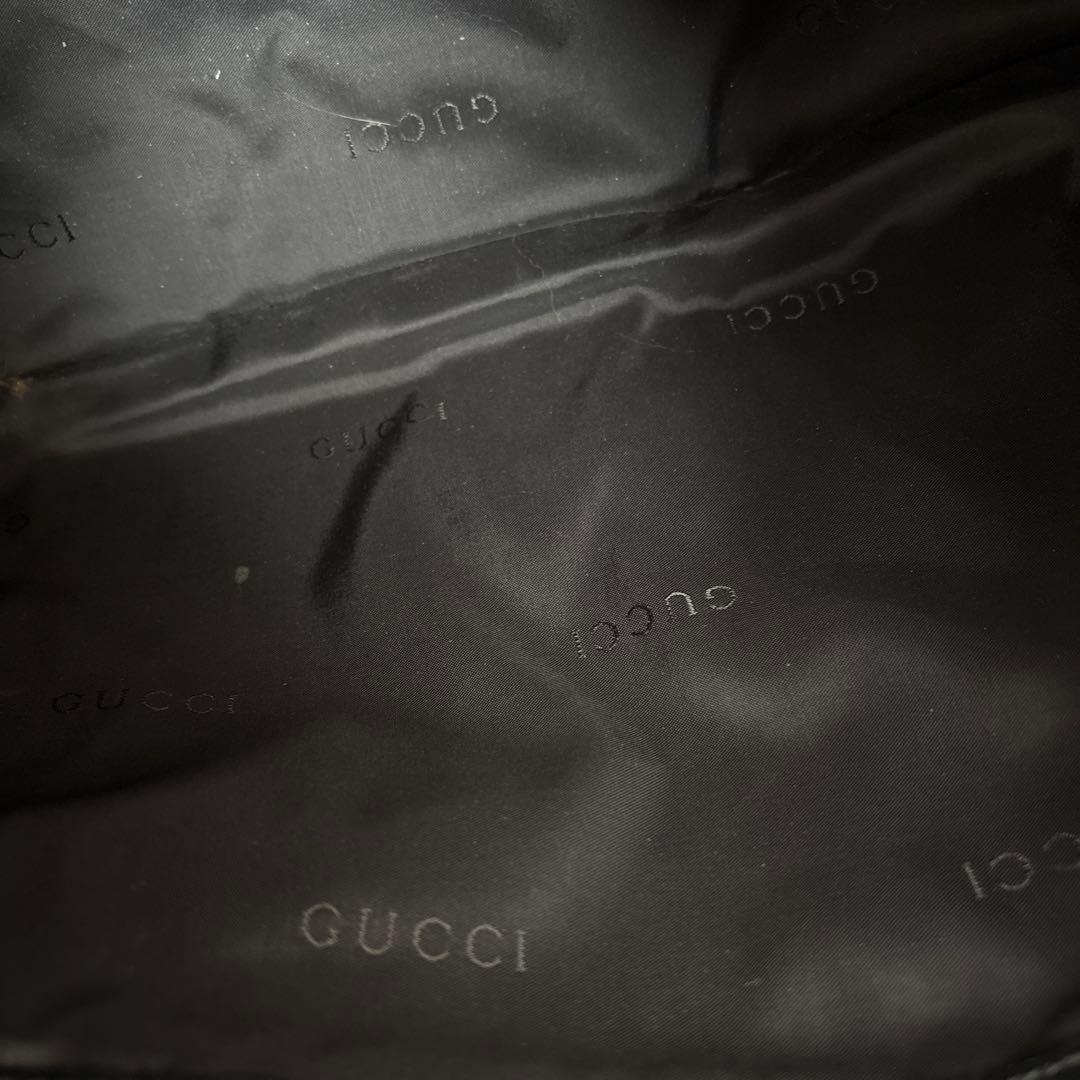 ぱんだ GUCCI グッチ ナイロン×レザー 肩掛けバッグ ワンショルダー