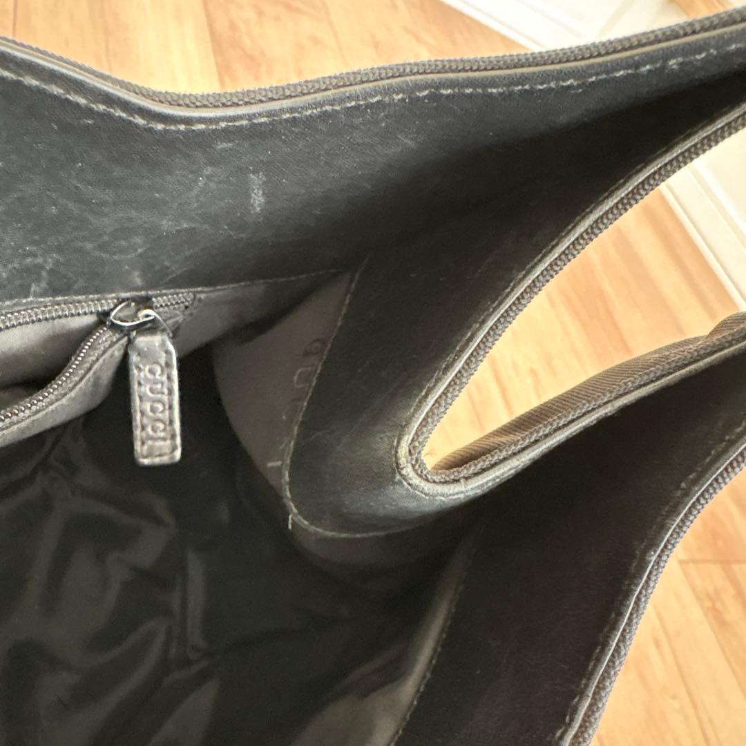 ぱんだ GUCCI グッチ ナイロン×レザー 肩掛けバッグ ワンショルダー