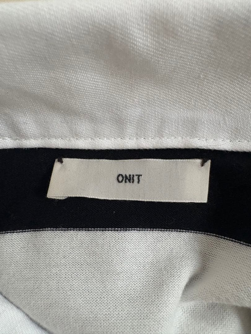 FRAMeWORK onit/別注OVERSIZE ボーダーラガーシャツ