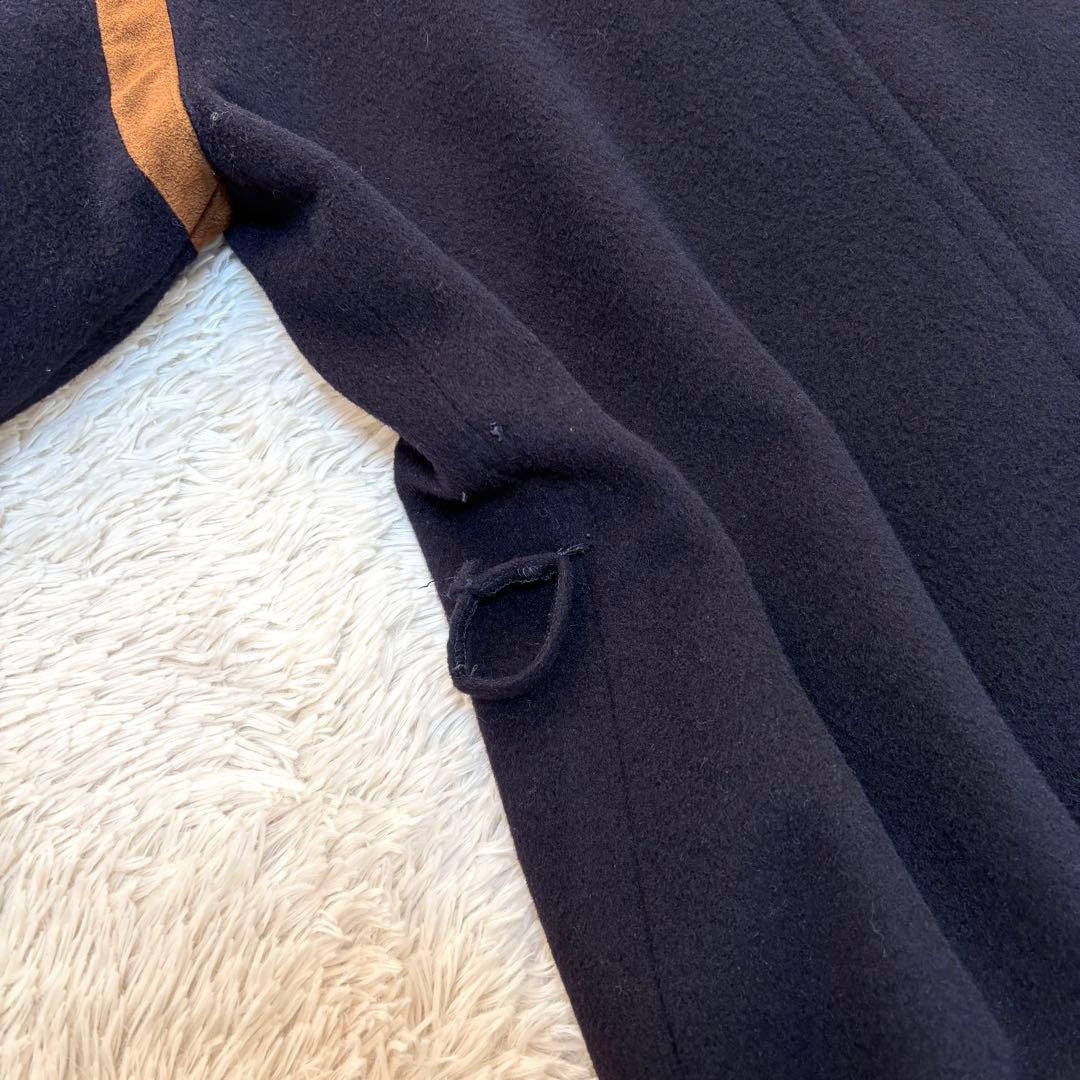 クリスチャンディオール ロングコート チェスターコート ベルト ネイビー