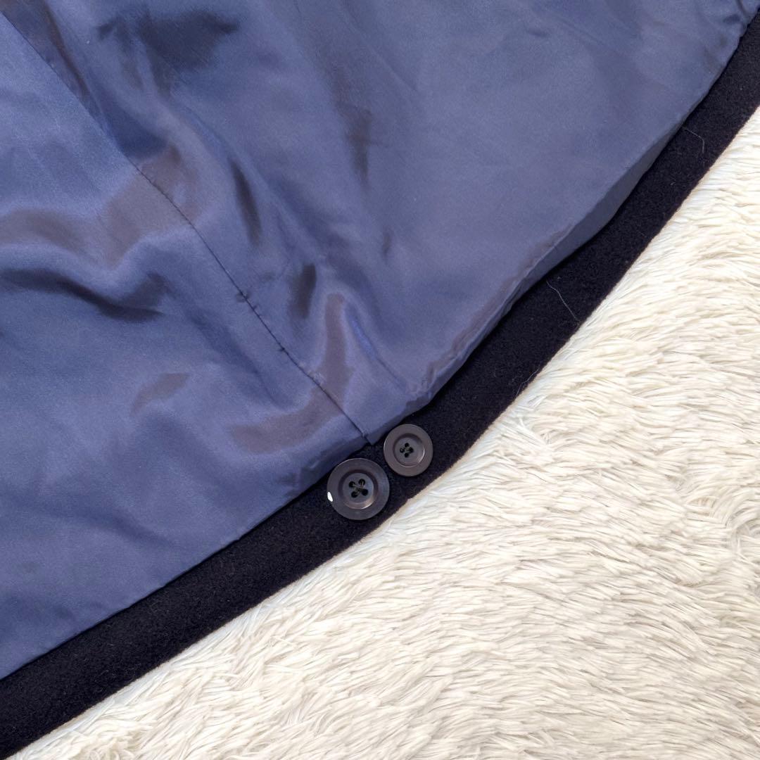 クリスチャンディオール ロングコート チェスターコート ベルト ネイビー