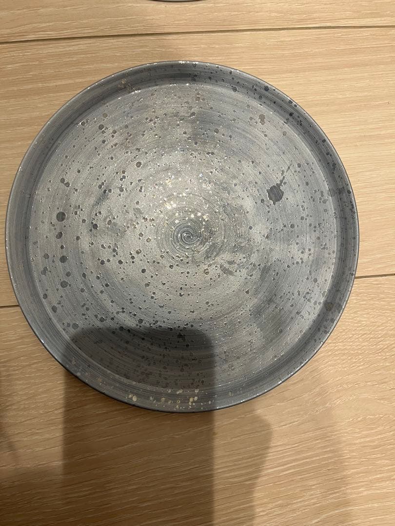 波佐見焼　IREKO ラスターグレー　パールホワイト　プレート4枚セット