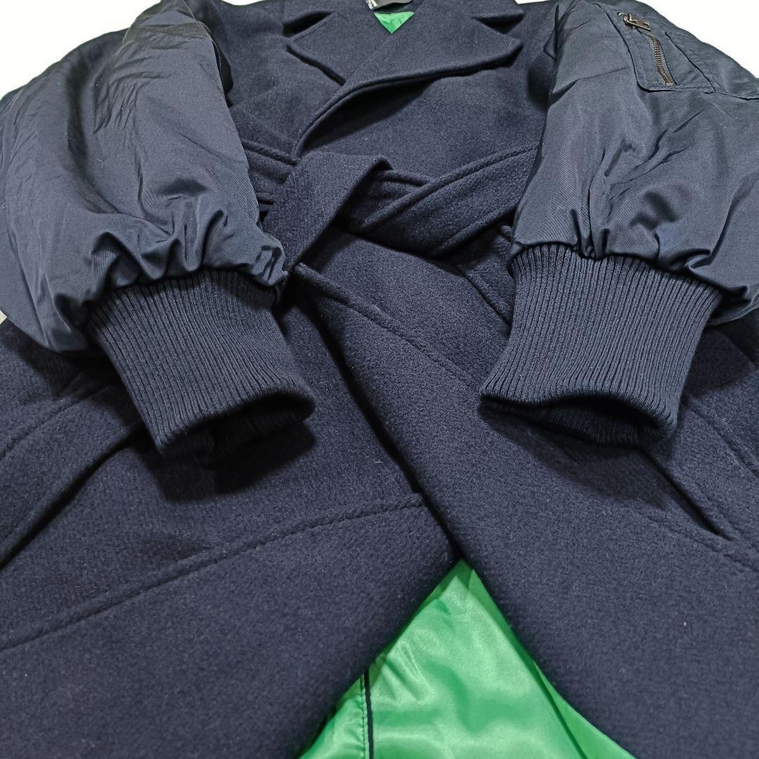 未使用級♪ZARA マッチングボンバーコート マキシ丈 ドッキング ベルト L