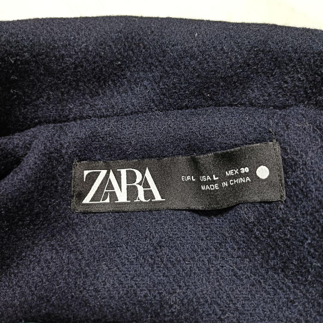 未使用級♪ZARA マッチングボンバーコート マキシ丈 ドッキング ベルト L