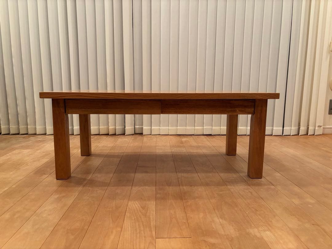 2008年　無印良品　タモ材テーブル