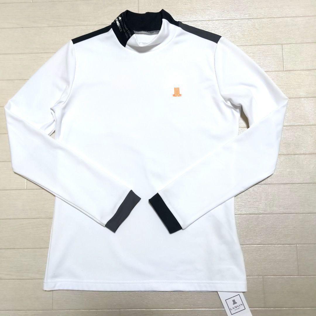 再再再値下新品　ランバンスポール　モックネックL　白　定価19800円　裏微起毛