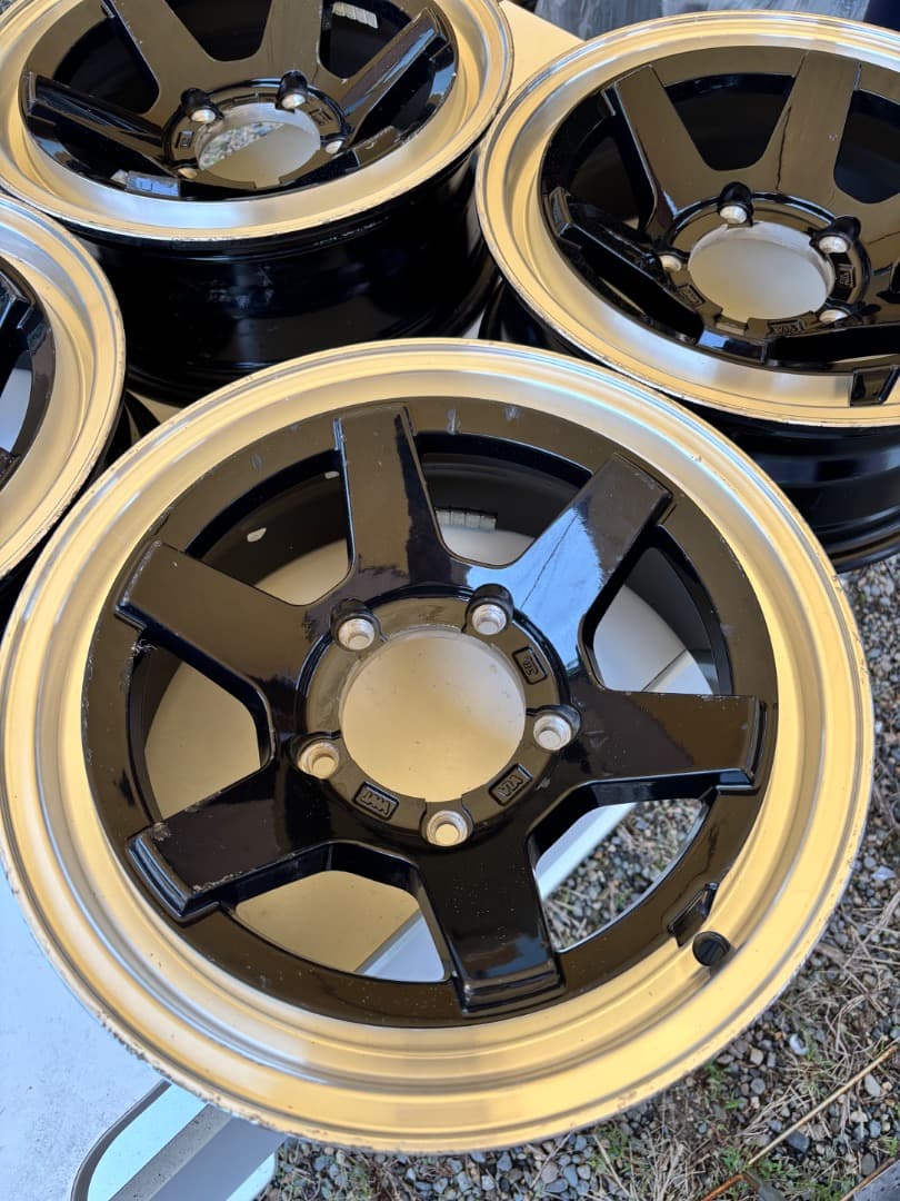 16 inch 5スポークホイールセットjb23 jimny jb64 jb74