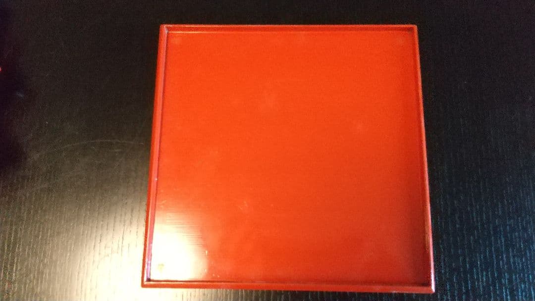 骨董 朱塗の小ぶりな脚付きお膳 8膳 とても可愛い！