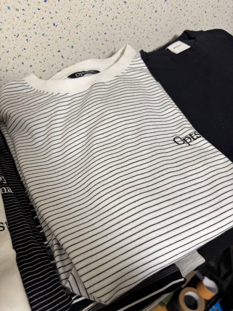 最終値下げ　optstuff BORDER LONG SLEEVE TSHIRT