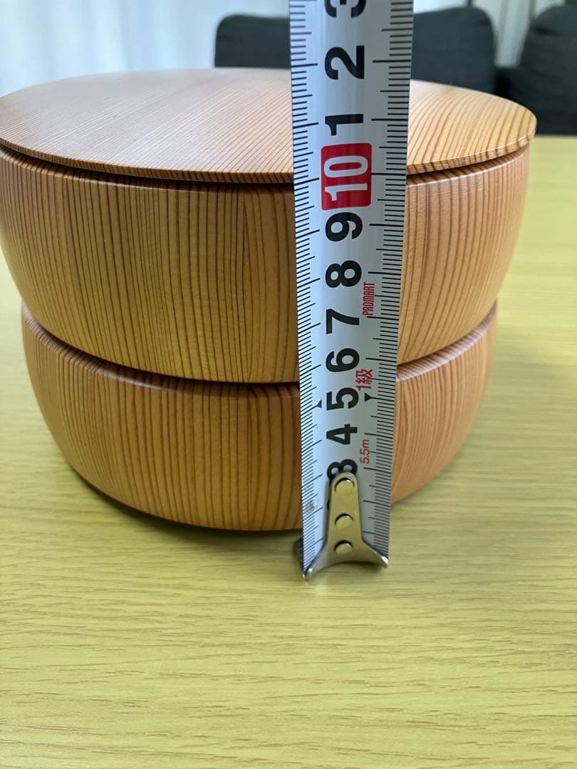 秋田杉　伝統工芸品　二段重ね