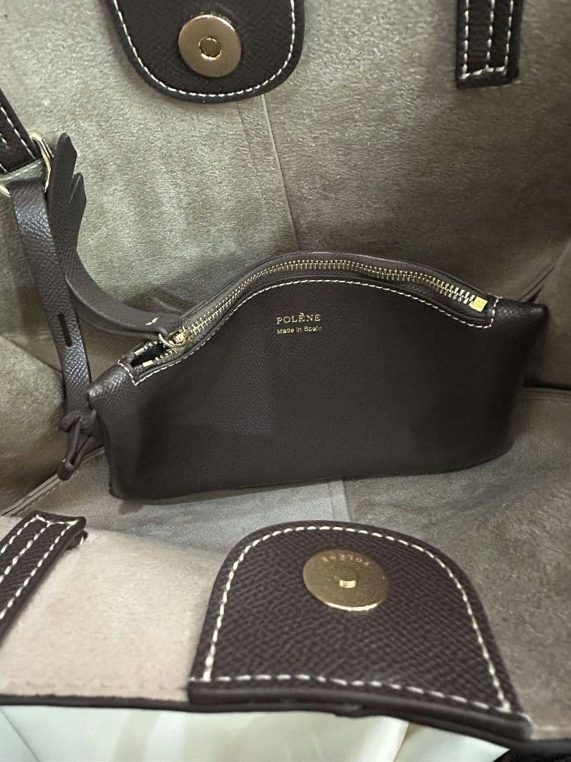 POLÈNE Cyme ボニー レザートートバッグ