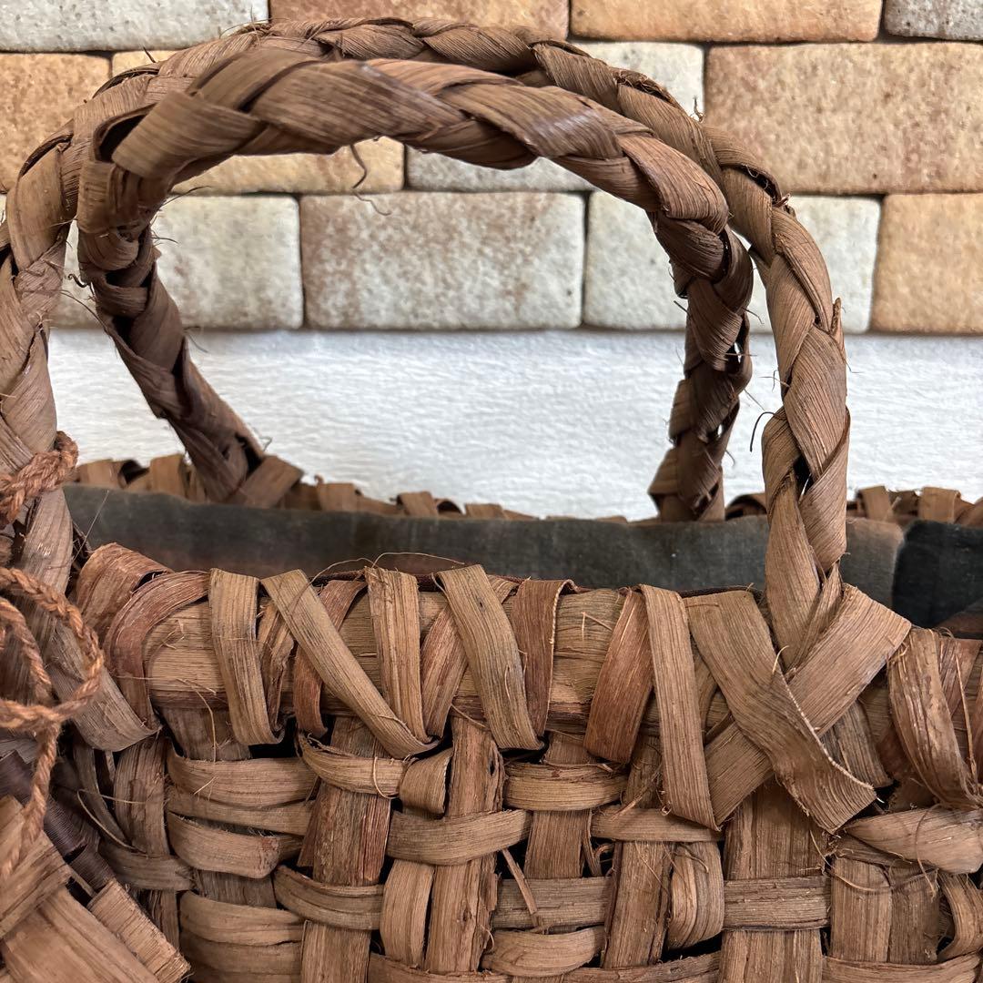 山葡萄　天然素材編み込みかごバッグ