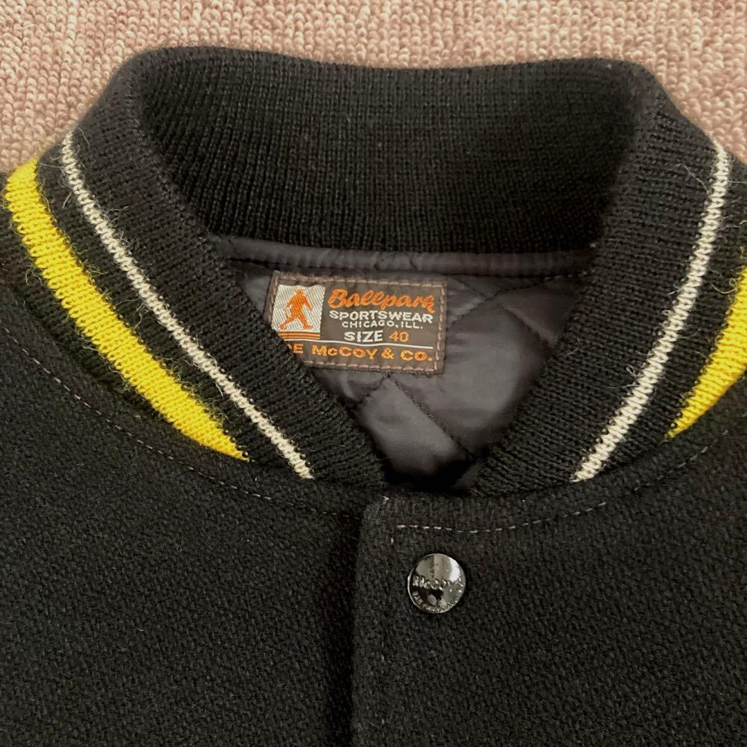 136◆THE REAL McCOY'S WOOL VARSITY JACKET