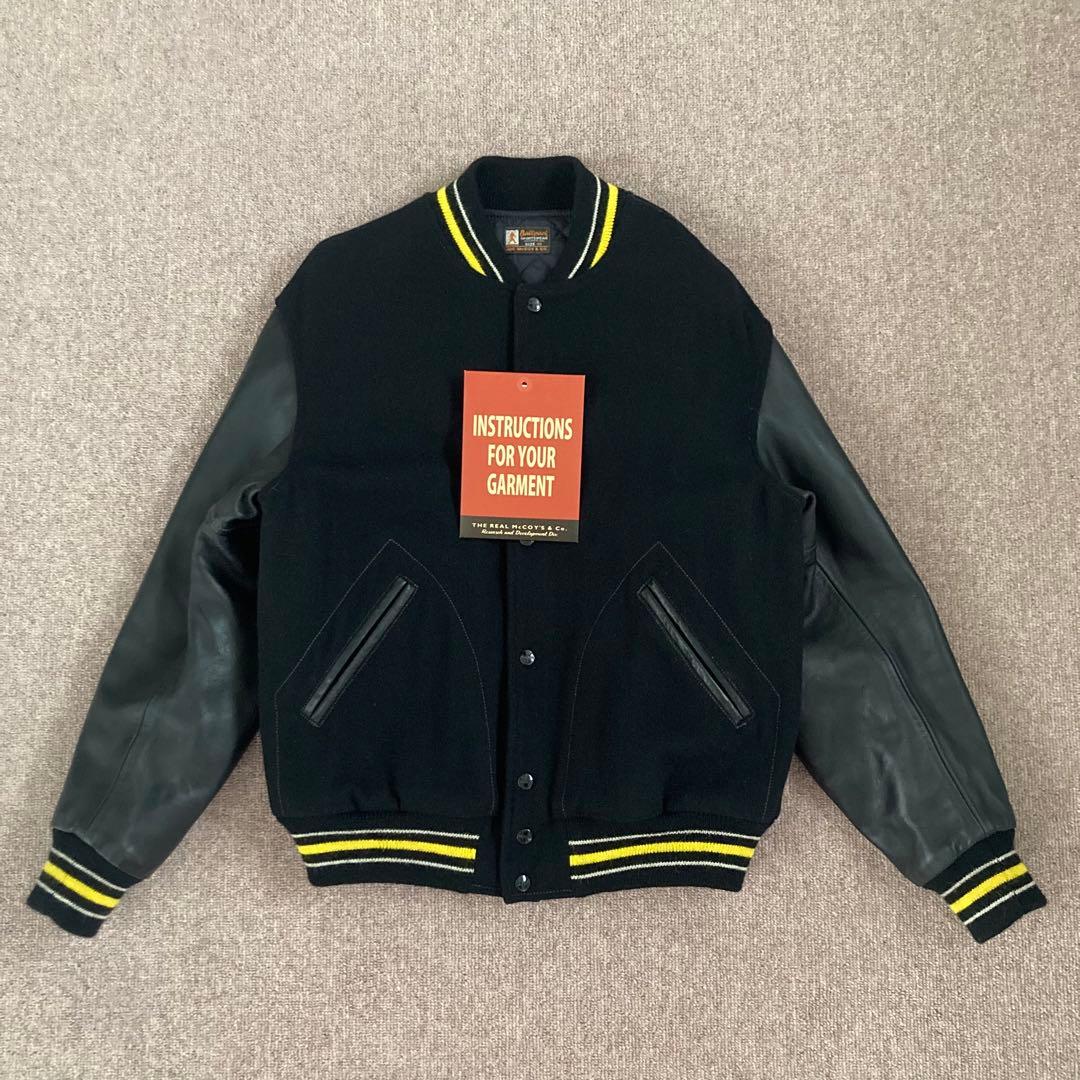 136◆THE REAL McCOY'S WOOL VARSITY JACKET