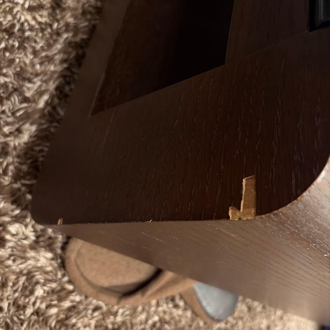 【Noel】ニトリ センターテーブル 強化ガラス 木製 幅120cm