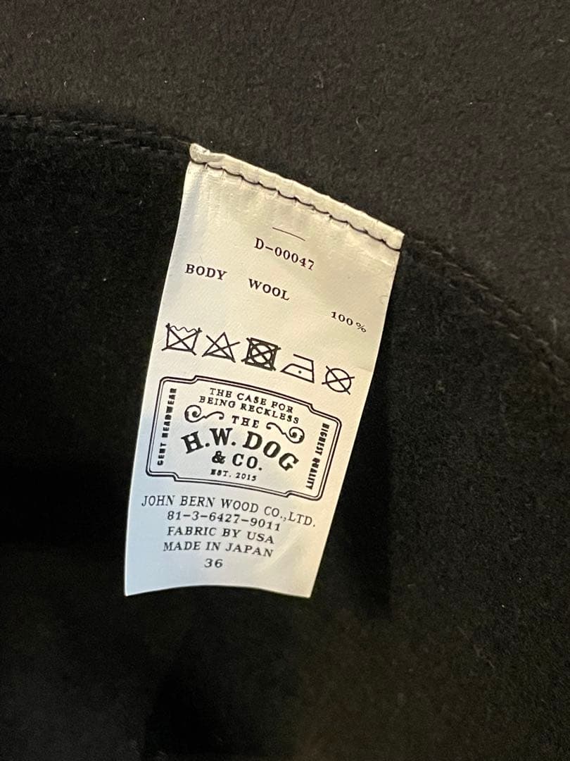 the h.w.dog&co. ドッグアンドコー　トラベラーズハット アメカジ