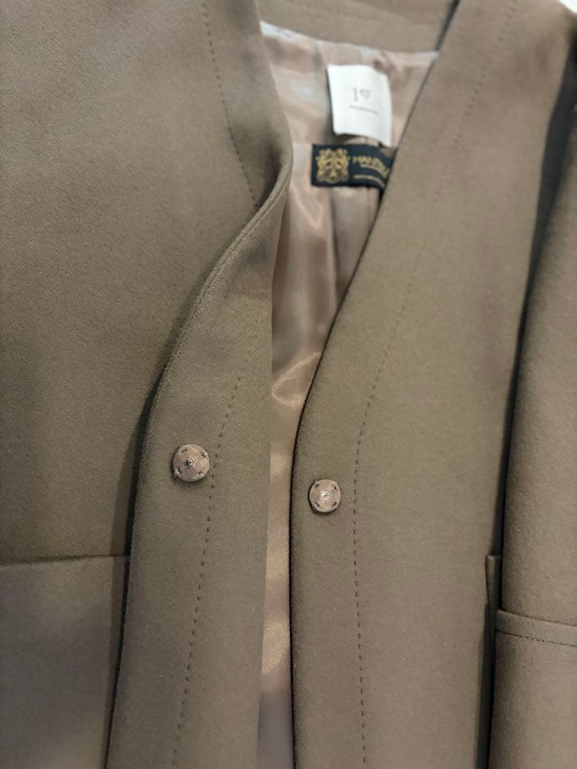 プルミエアロンディスモン　ノーカラーコート　サイズ36