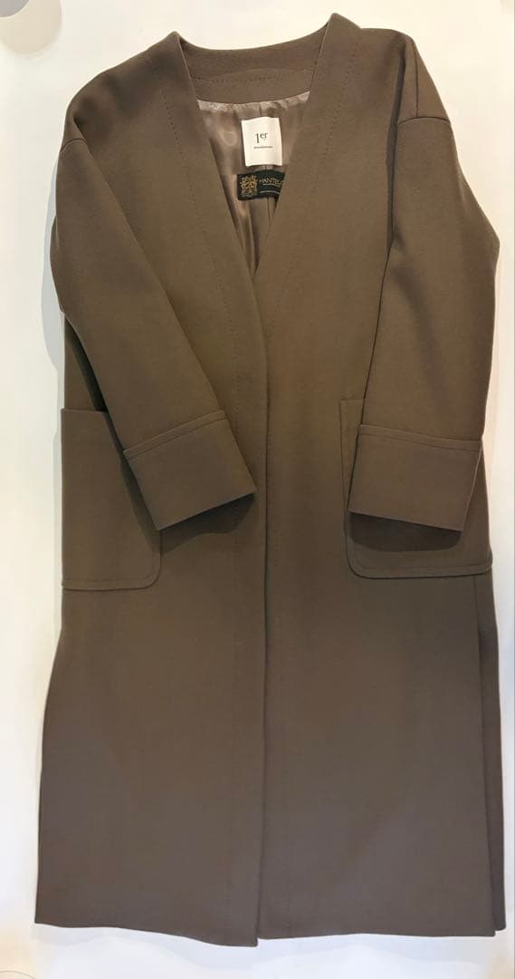 プルミエアロンディスモン　ノーカラーコート　サイズ36