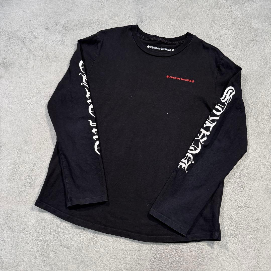 クロムハーツ　MATTY BOY ロンT XLサイズ　ブラック　ビッグロゴ　黒