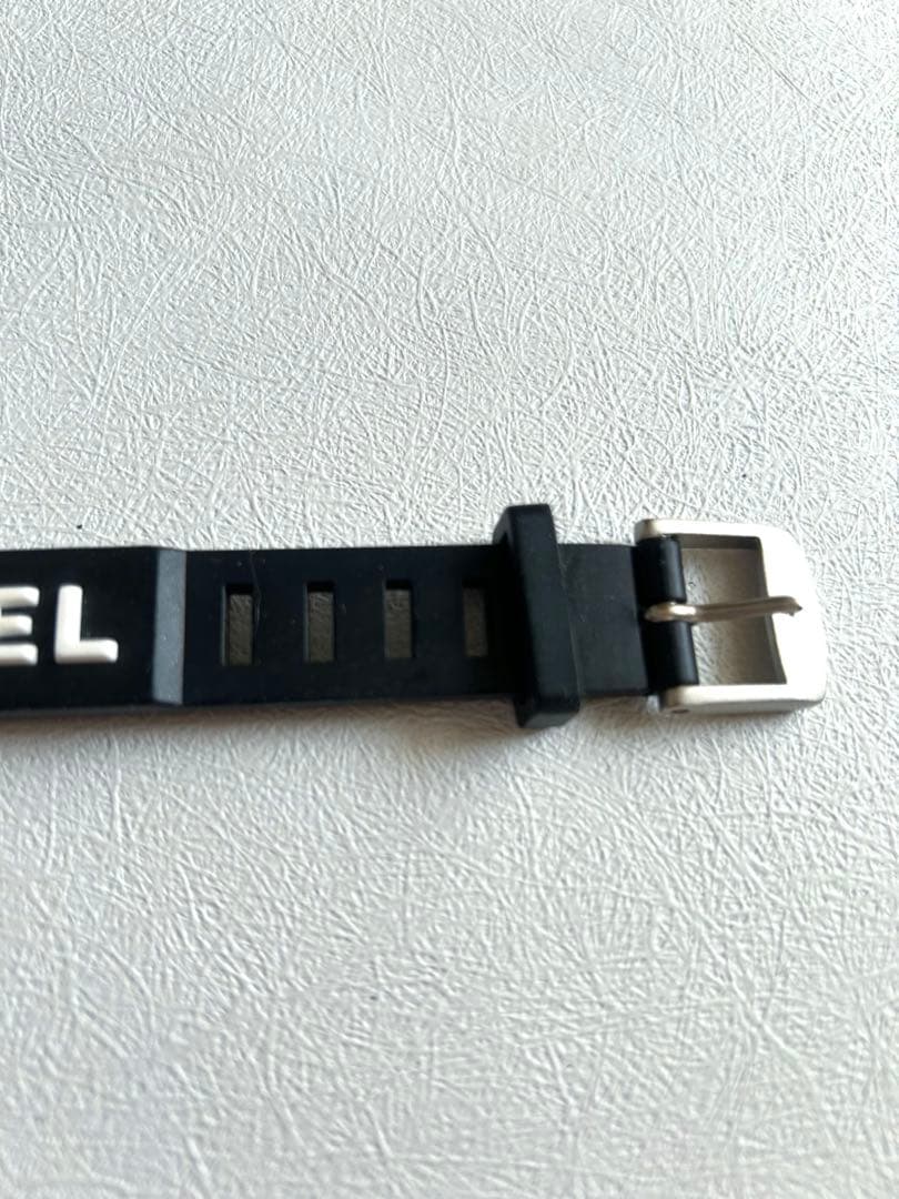 CHANEL シャネル ラバーバングル99年製 ヴィンテージ　ブラック