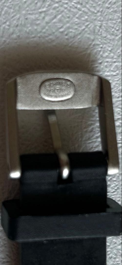 CHANEL シャネル ラバーバングル99年製 ヴィンテージ　ブラック