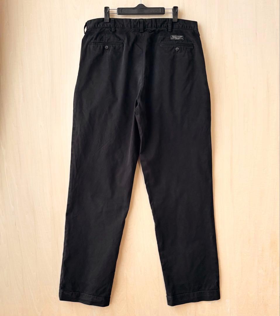 90s 00s古着　ラルフローレン ANDREW チノパン　ポロチノ　ツータック