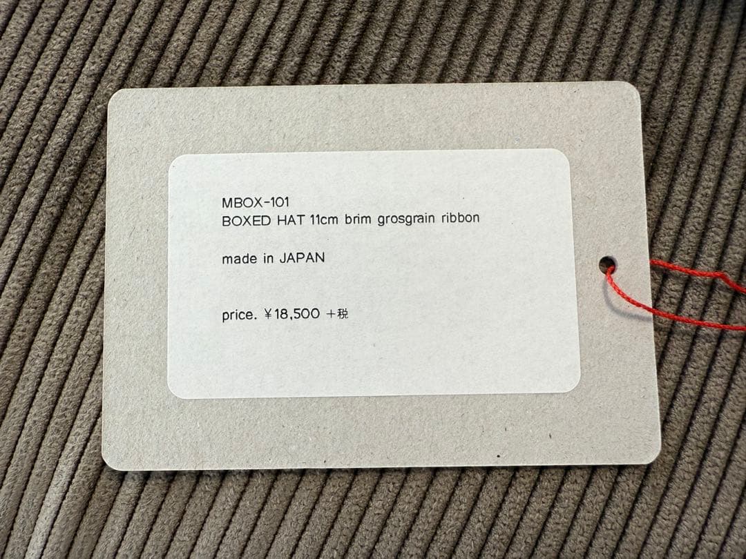 【新品未使用品】mature ha マチュアーハ ボックスドハット 帽子