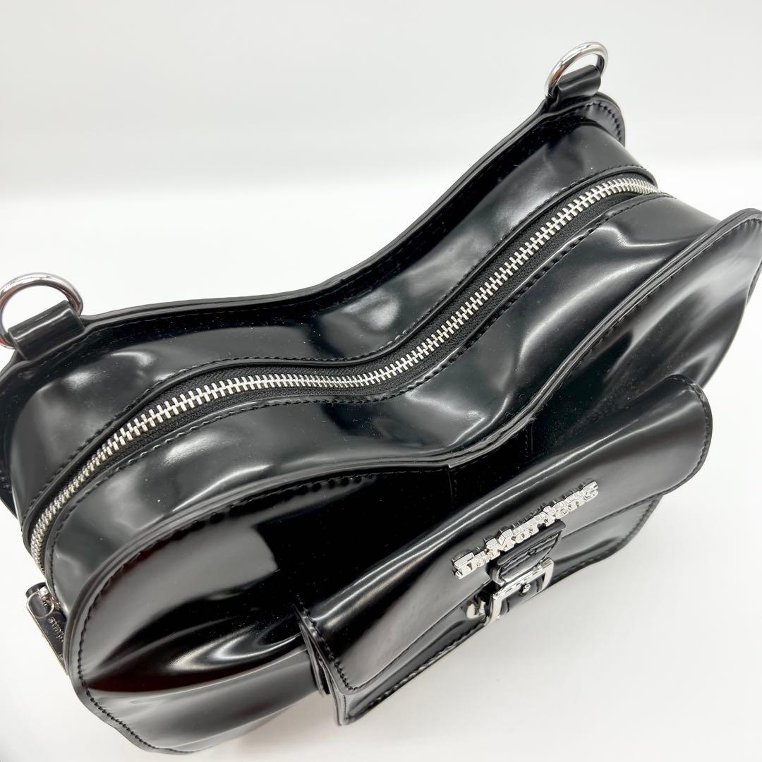 美品✨ドクターマーチン　ショルダーバッグ　リュック　リボン　2way　ブラック