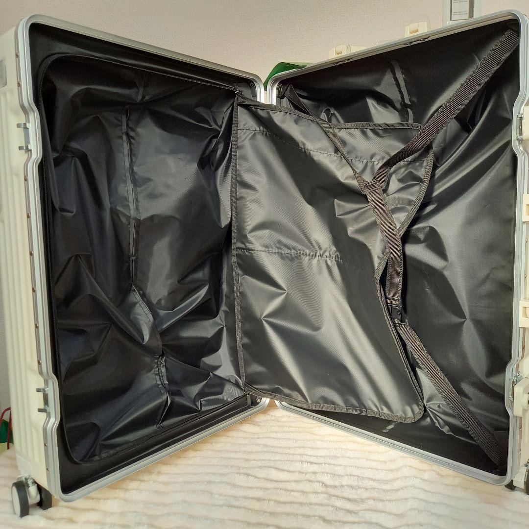 ⭐セール⭐ [lanbao] アルミフレームスーツケース ホワイト, Lサイズ