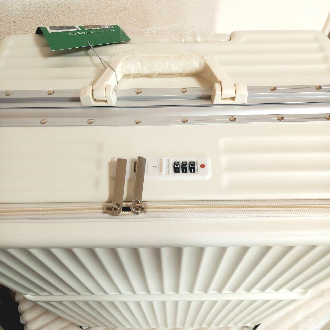 ⭐セール⭐ [lanbao] アルミフレームスーツケース ホワイト, Lサイズ