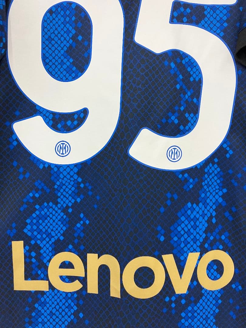 21-22 インテル　バストーニ　NIKEオフィシャル　フルパッチユニフォーム