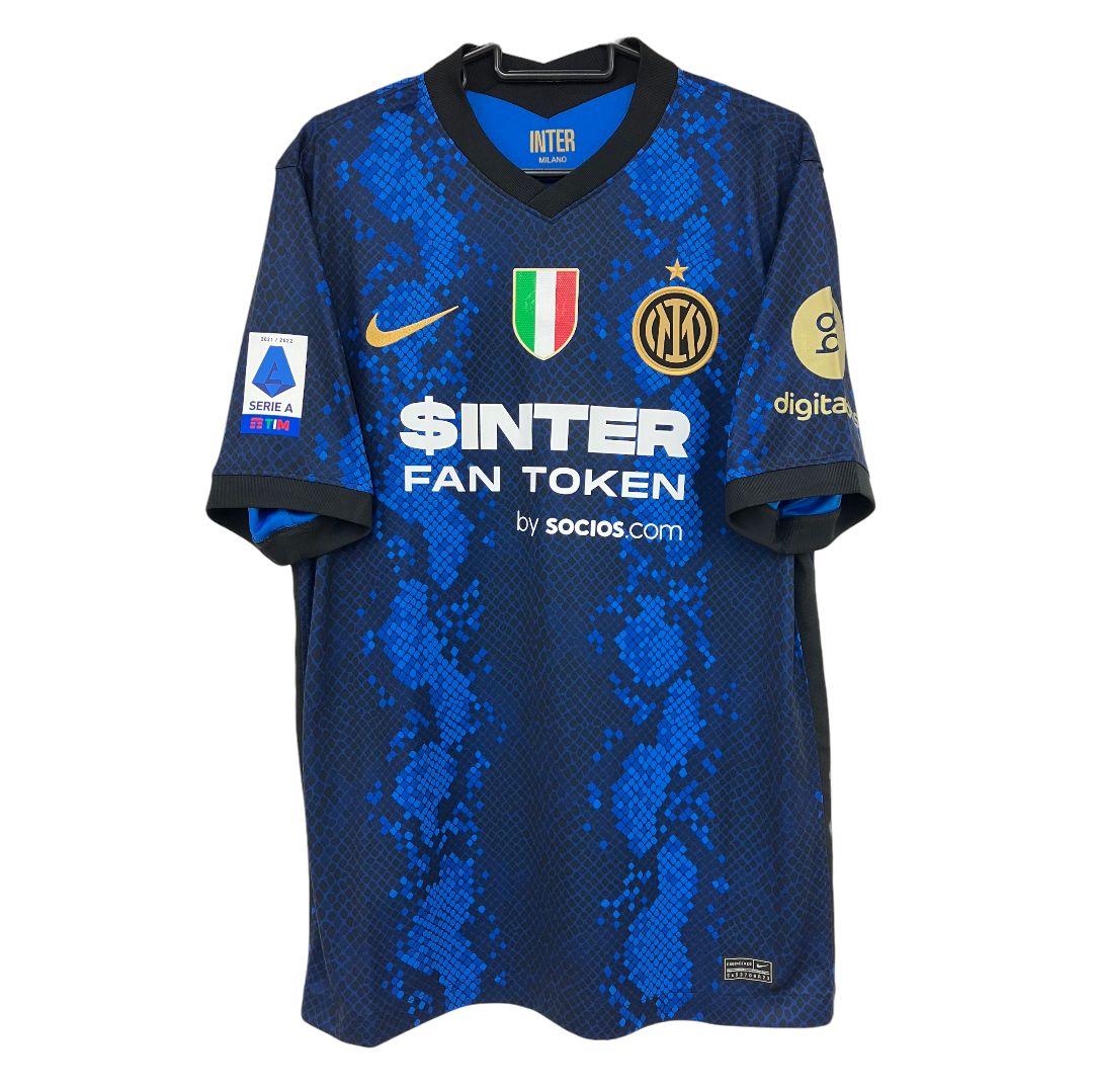 21-22 インテル　バストーニ　NIKEオフィシャル　フルパッチユニフォーム