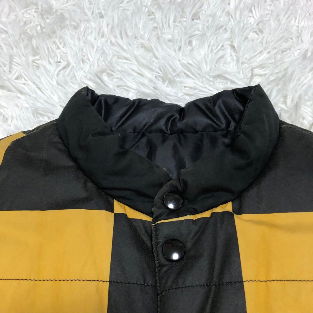 neighborhood ベスト　チェッカー　イエロー×ブラック　リバーシブル