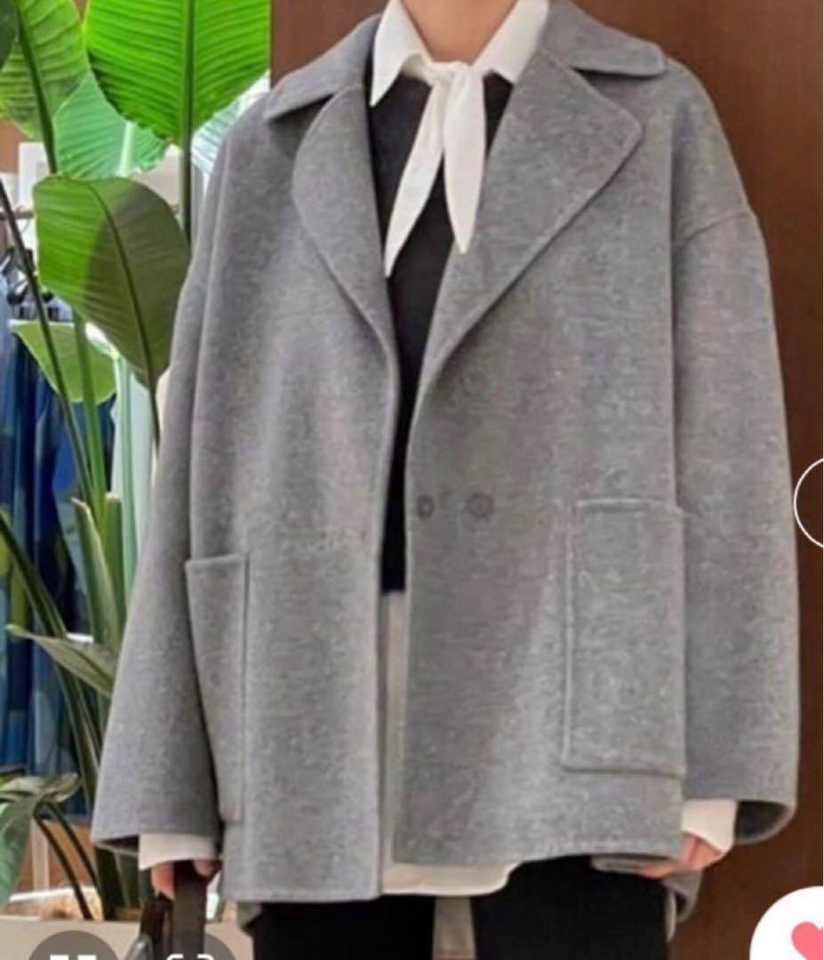 Ballsey プレミアムウールリバー オープンカラーショートコート