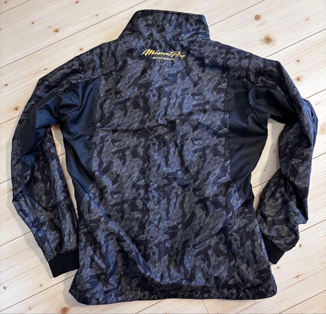 ミズノプロ ブレスサーモ ウィンドブレーカー　セットアップ カモフラ　迷彩