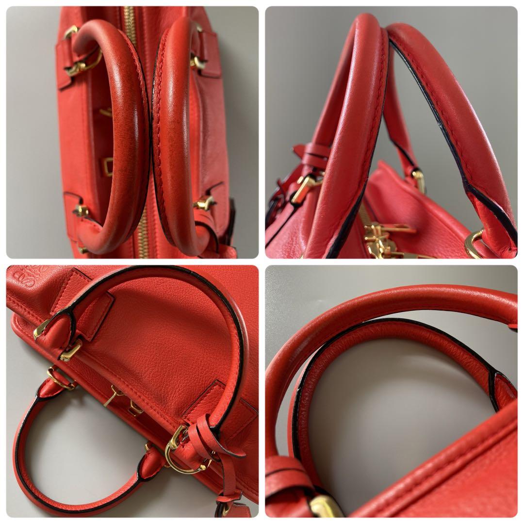 美品 LOEWE ロエベ アマソナ28 ハンド ショルダーバッグ レザー 後期型