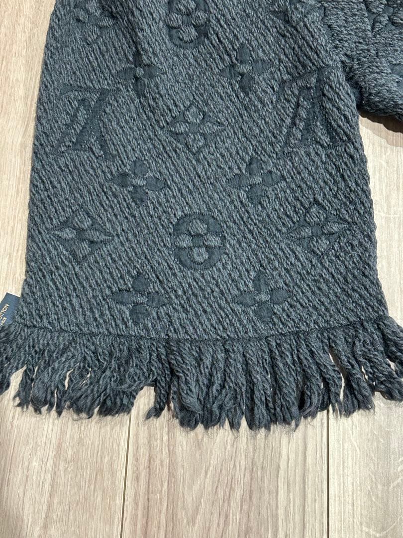 う*さ様 ルイビィトン マフラー ブラック 黒 正規品 モノグラム