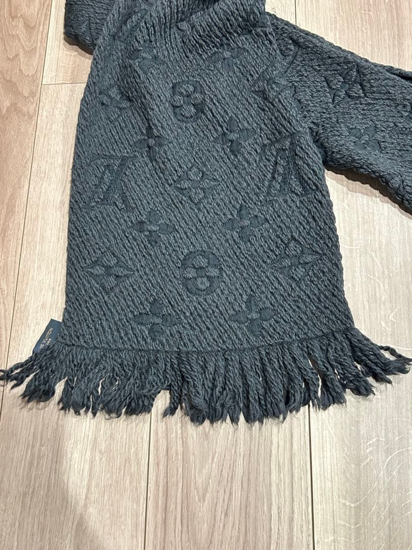 う*さ様 ルイビィトン マフラー ブラック 黒 正規品 モノグラム